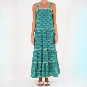M.A.B.E Nala Print Maxi Dress Size Small